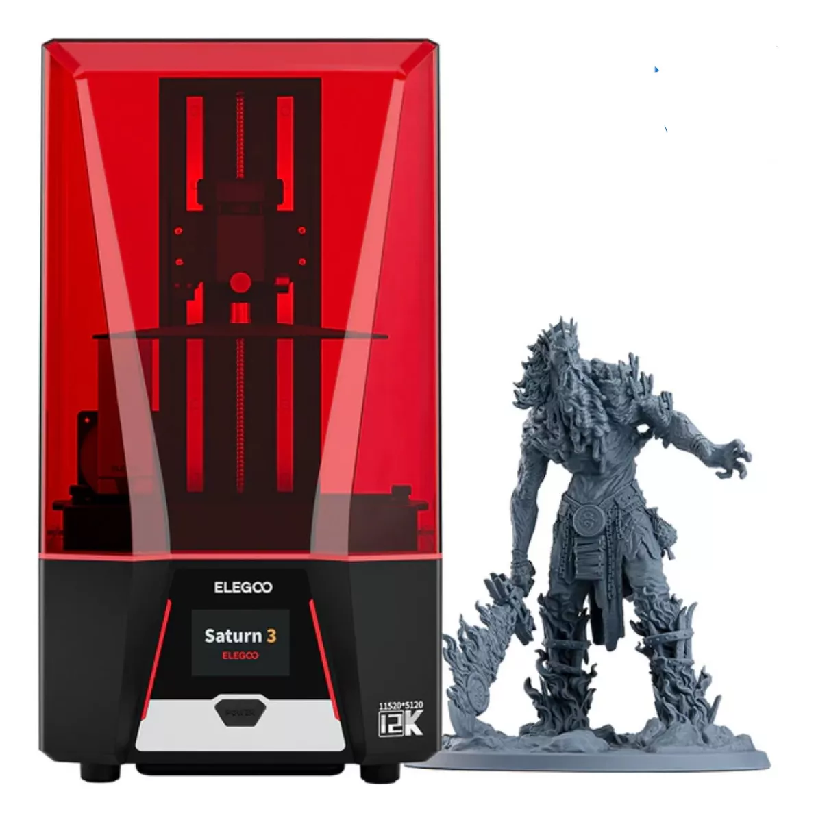 Saturn 3 12k 218x122x250mm Lcd Impresora Resina Elegoo