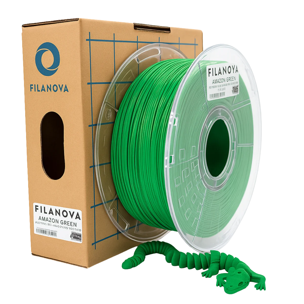 VERDE Amazon Green PLA Filanova x 1Kg Filamento 1.75