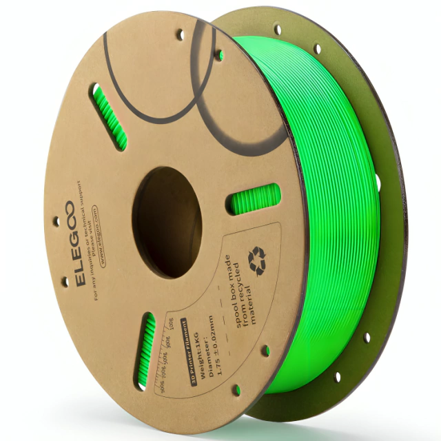 VERDE NEON PLA Elegoo Filamento Diámetro 1,75mm 50.203.0069