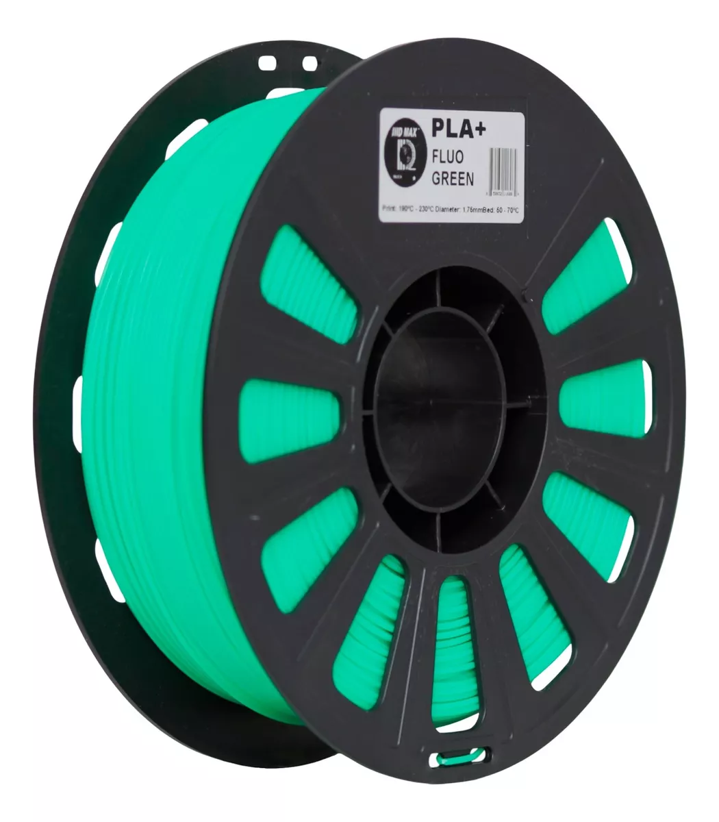 VERDE FLUO FLUO GREEN IIIDMAX PLA Filamento 3D 1.75 1KG