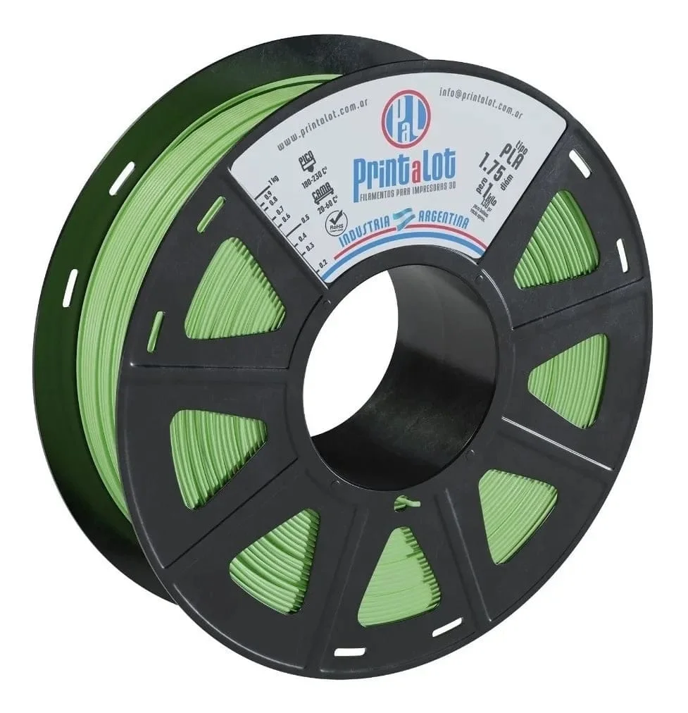 VERDE MANZANA PLA 250 gr PrintaLot Filamento 3D DIAMETRO 1,75mm 250 gr