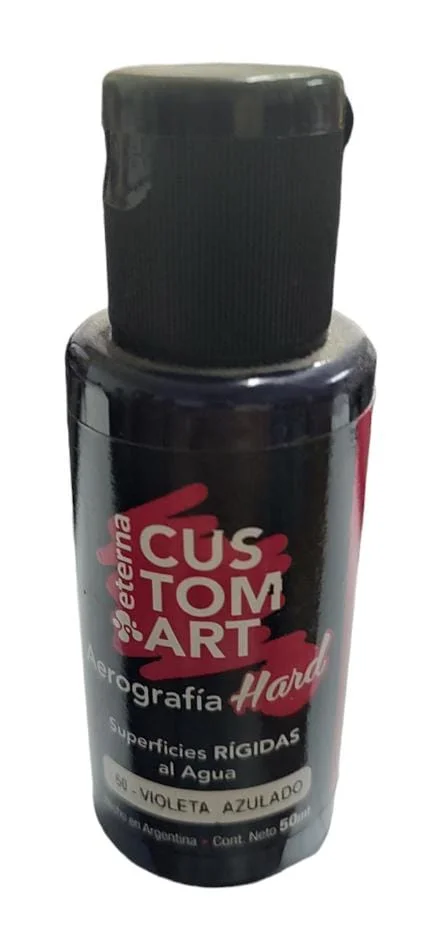 VIOLETA AZULADO Pintura Aerografia Eterna Hard Superficies Rigidas 50ml X 15 COD 60