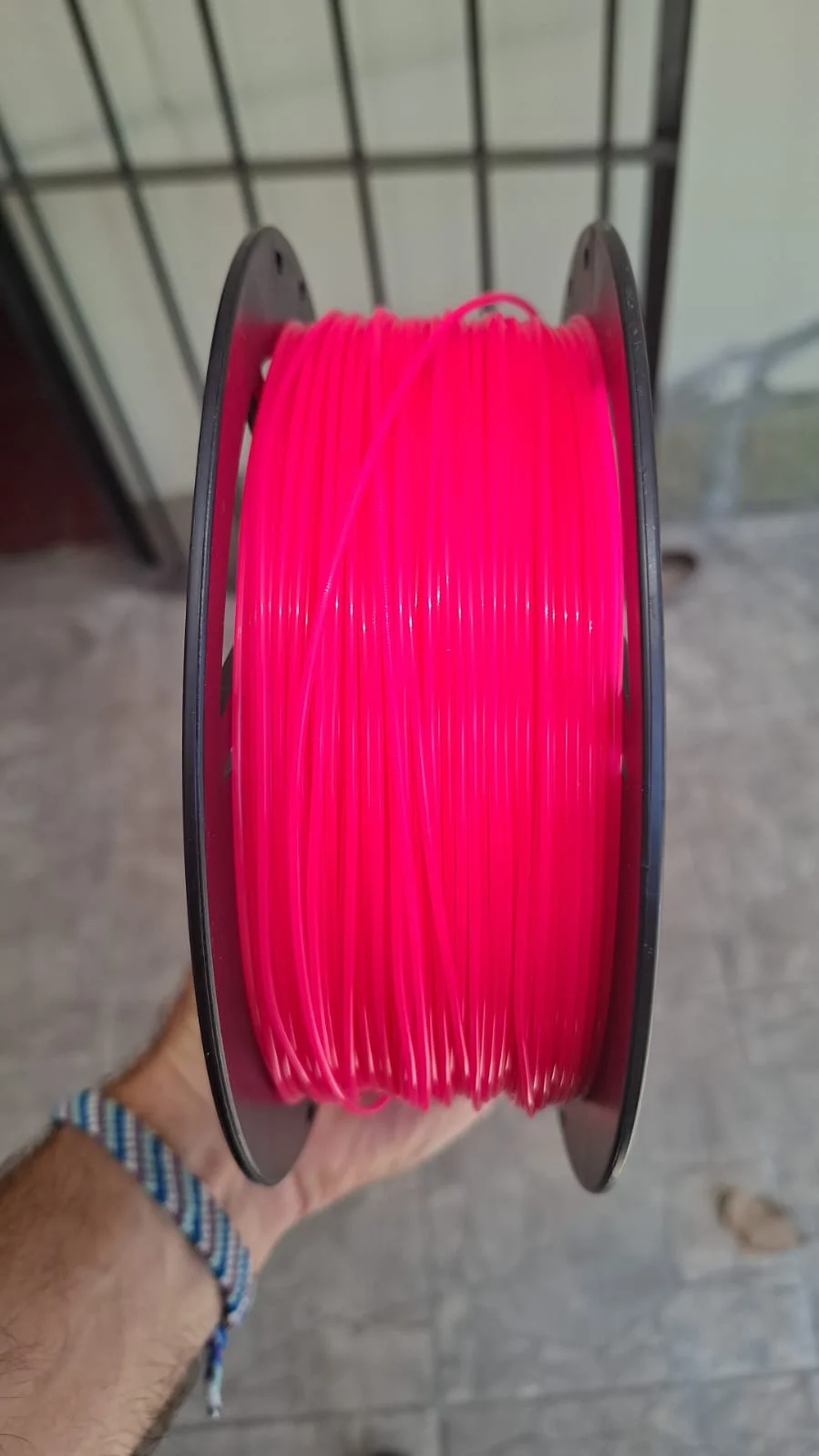 MAGENTA FLUO PLA GRILON FILAMENTO 3D 1.75MM 1KG