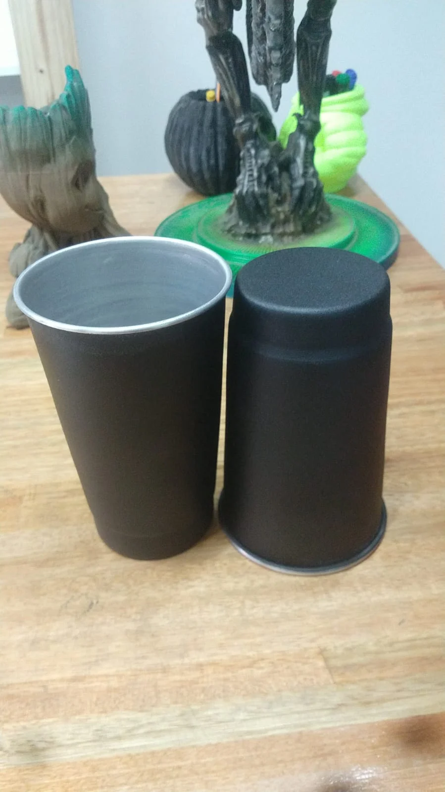 Negro mod2 1l VASO ALUMINIO LASERABLE FERNETERO LISO Cant1