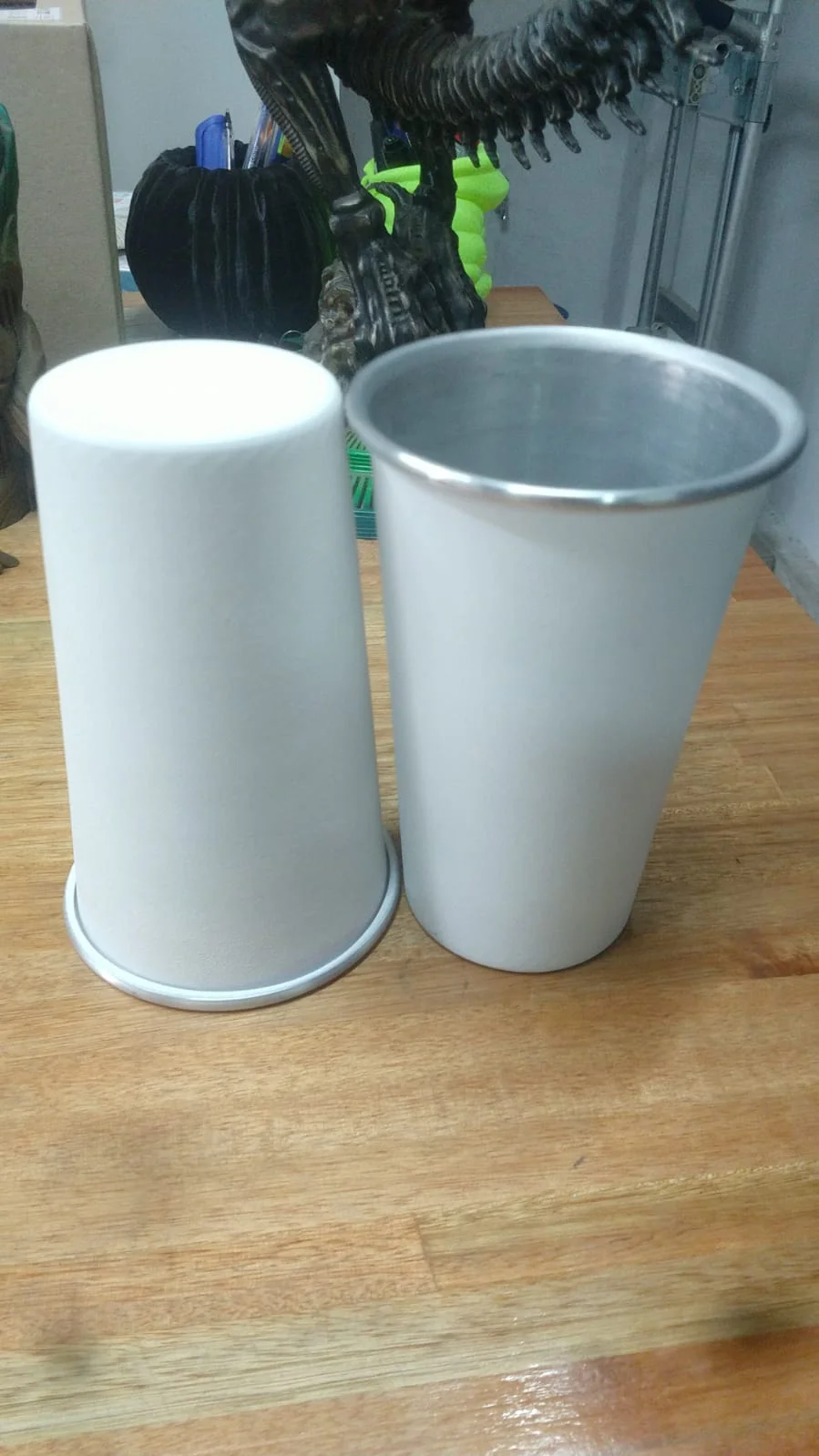 Blanco mod2 1l VASO ALUMINIO LASERABLE FERNETERO LISO Cant1