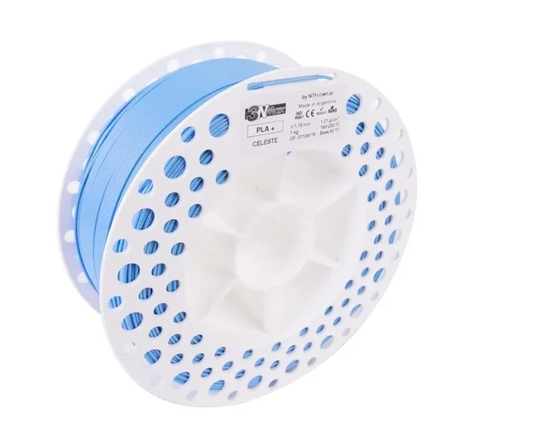 3NMAX CELESTE PLA+ 3N3 FILAMENTO 3D 1.75MM 1KG