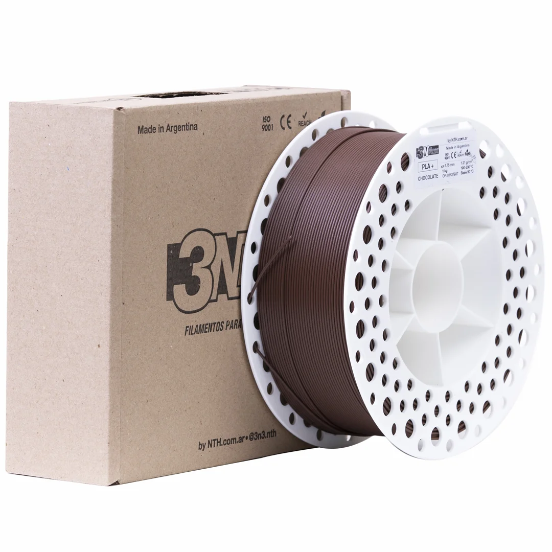 3NMAX CHOCOLATE PLA+ 3N3 FILAMENTO 3D 1.75MM 1KG M81ICH175CJ