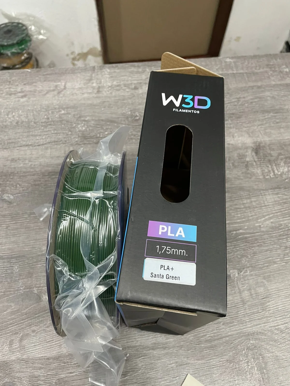 VERDE SANTA (Santa Green) PLA W3D FILAMENTO 3D 1.75MM 1KG 1231321234563