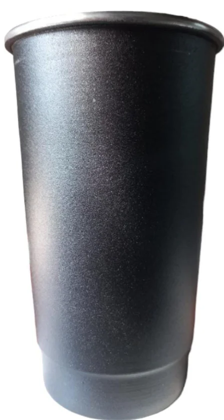 Negro VASO ALUMINIO 1Litro LASERABLE FERNETERO LISO