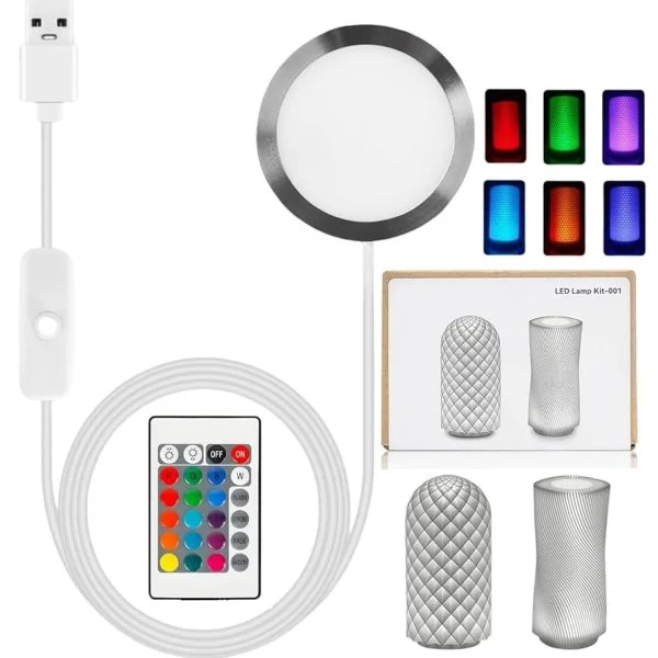 LAMPARA LED PARA BAMBU LAB DIY KIT RGB 16 COLORES 3037 c20