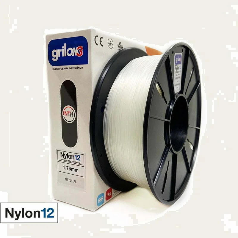 NATURAL NYLON12 GRILON FILAMENTO 3D 1.75MM 1KG