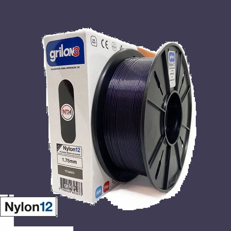 TITANIO NYLON12 GRILON FILAMENTO 3D 1.75MM 1KG