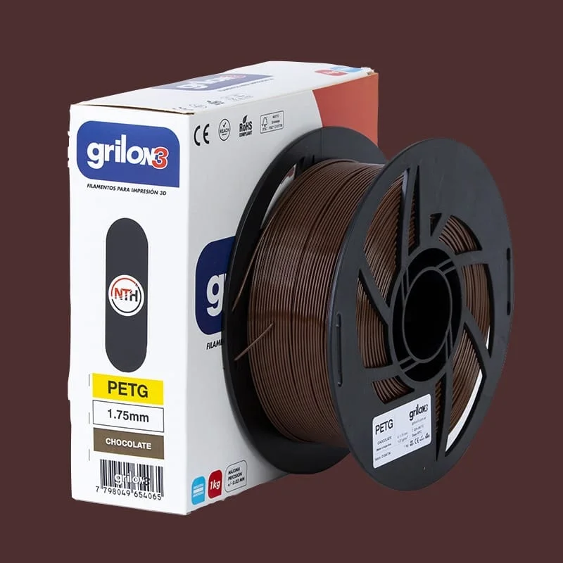 CHOCOLATE PETG GRILON FILAMENTO 3D 1.75MM 1KG
