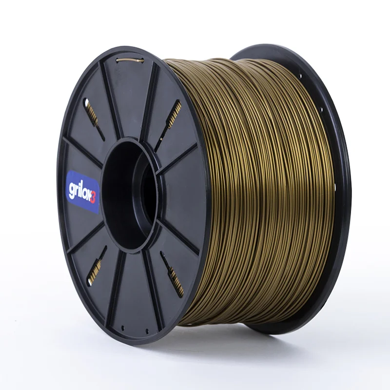 BRONCE 2.5kg PLA+850 GRILON FILAMENTO 3D 1.75MM MAXICARRETE PLAMAS GRILON