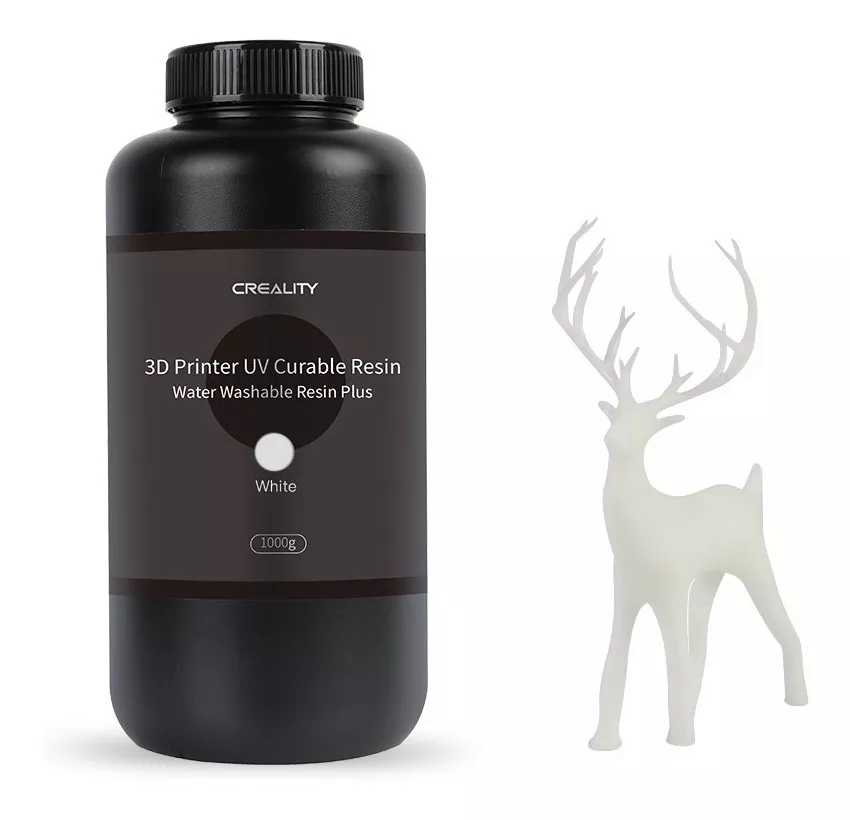 GRIS Lavable al Agua Resina Creality 500g 0.5KG BOTELLA PLASTICA COD 3115 3302010045