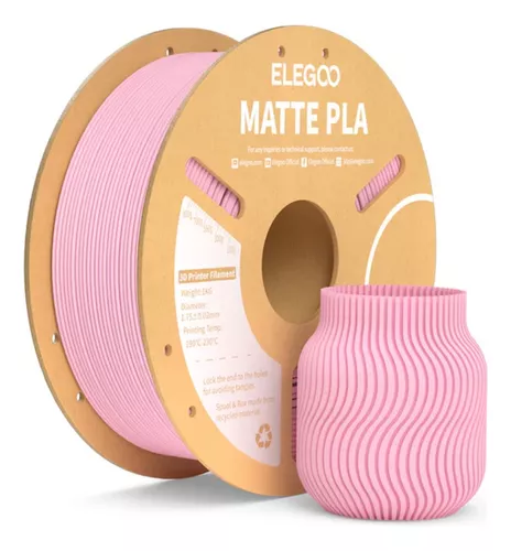 ROSA SAKURA MATTE PLA Elegoo Filamento  Diámetro 1,75mm 1kg 50.203.0258