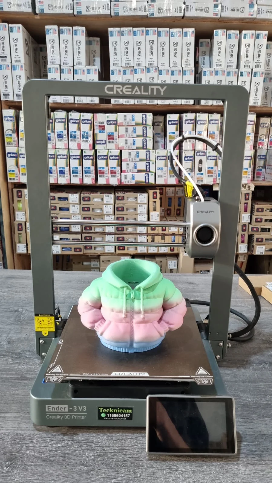 Ender 3 V3 - CON NOZZLE 0.6mm - USADA EN MUY BUEN ESTADO 220X220X250 Impresora 3D FDM Creality 30 dias de garantia
