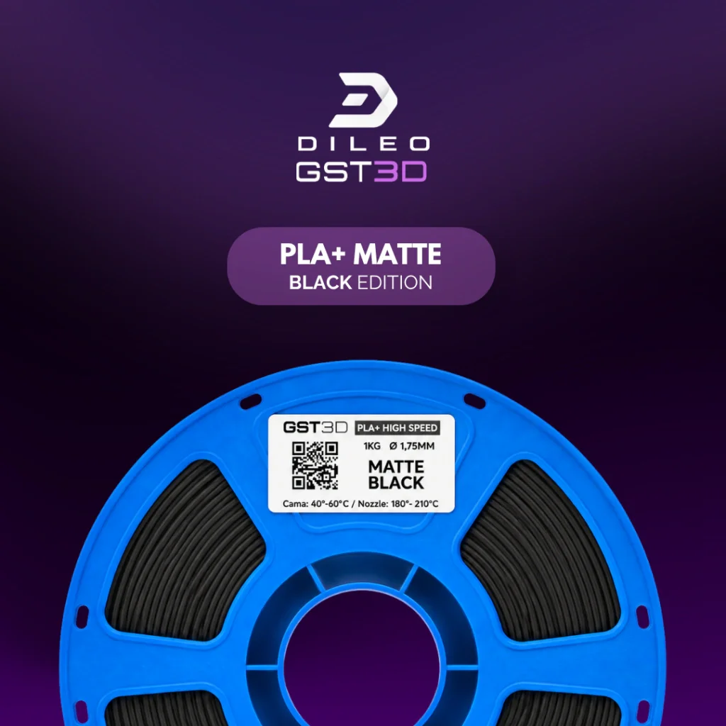 Matte AZUL MILITAR Army BLue Filamento PLA+ Matte GST3D Black Edition 