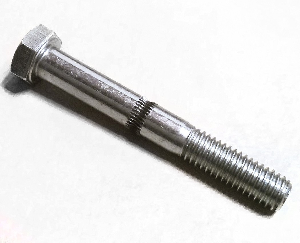 30237-Tornillo moleteado para extrusora 1.75mm M8x55 Centro 28mm