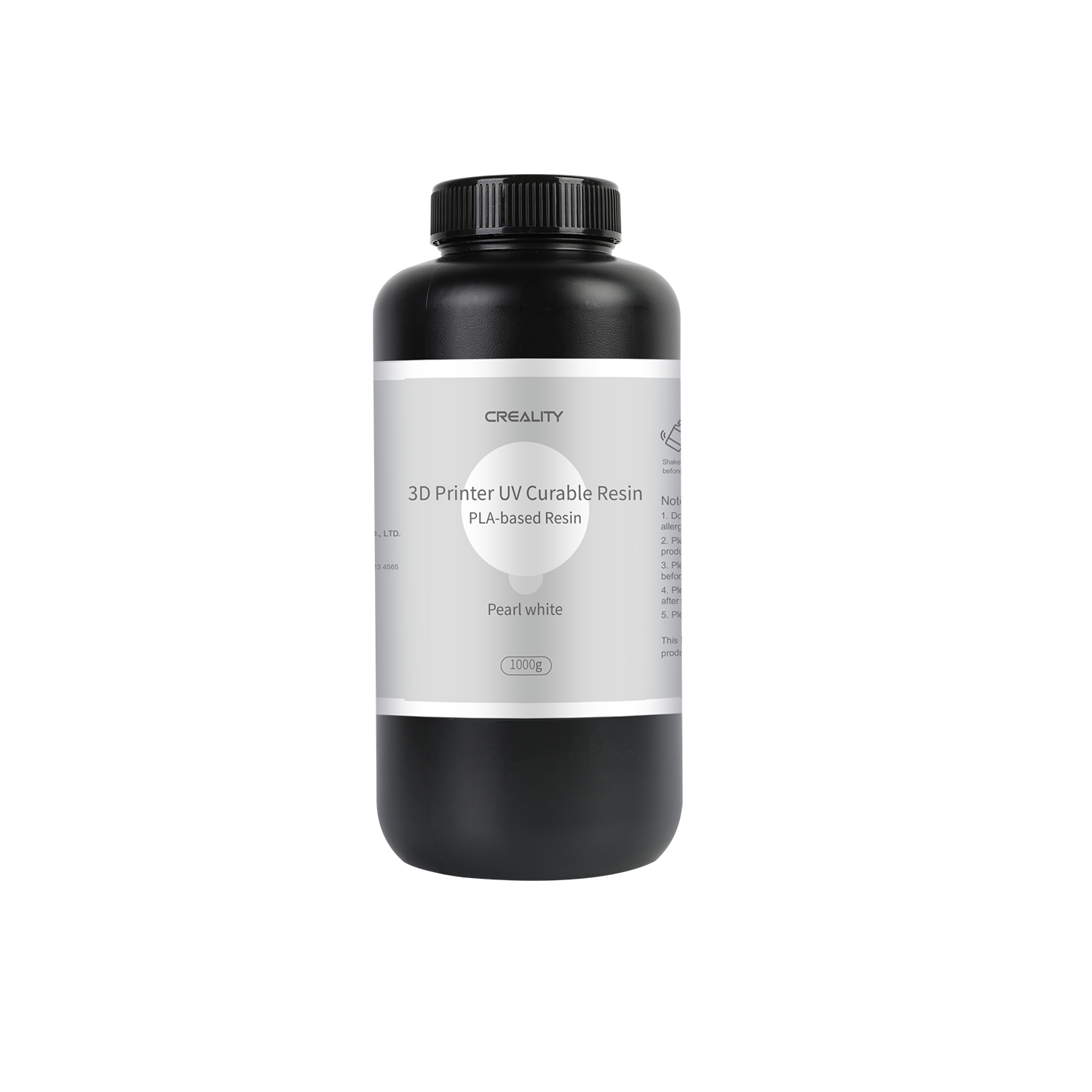 Blanco Perla Pearl White Resina Curable UV a base de PLA Creality 500g - 0.5kg  3302170007
