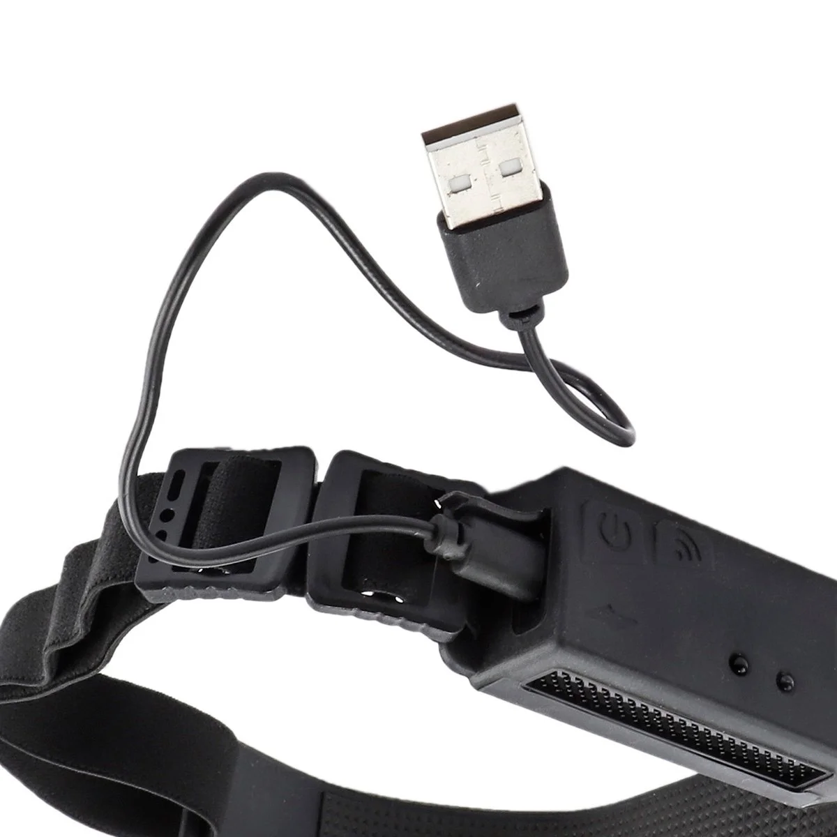 Linterna recargable de cabeza con sensor