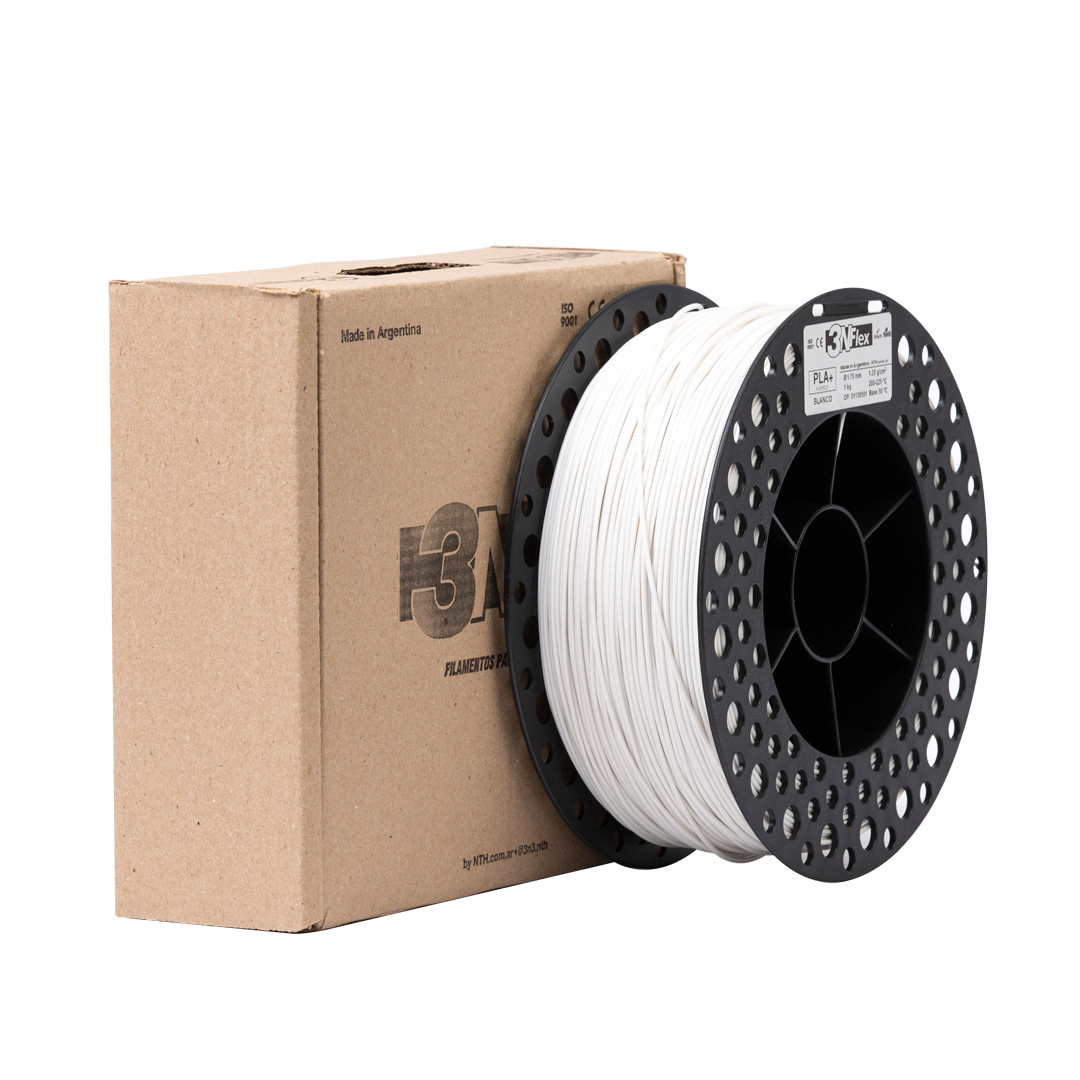 FLEXIBLE PLAFLEX 3N3 BLANCO FILAMENTO 3D 1.75MM 1KG
