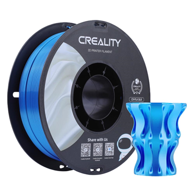 Azul CR-Silk PLA Filamento 1.75 40687-3301120006-Creality -de 1kg