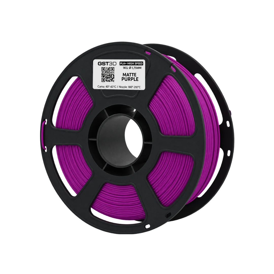 Matte VIOLETA Purple  Filamento PLA+ Matte GST3D Black Edition