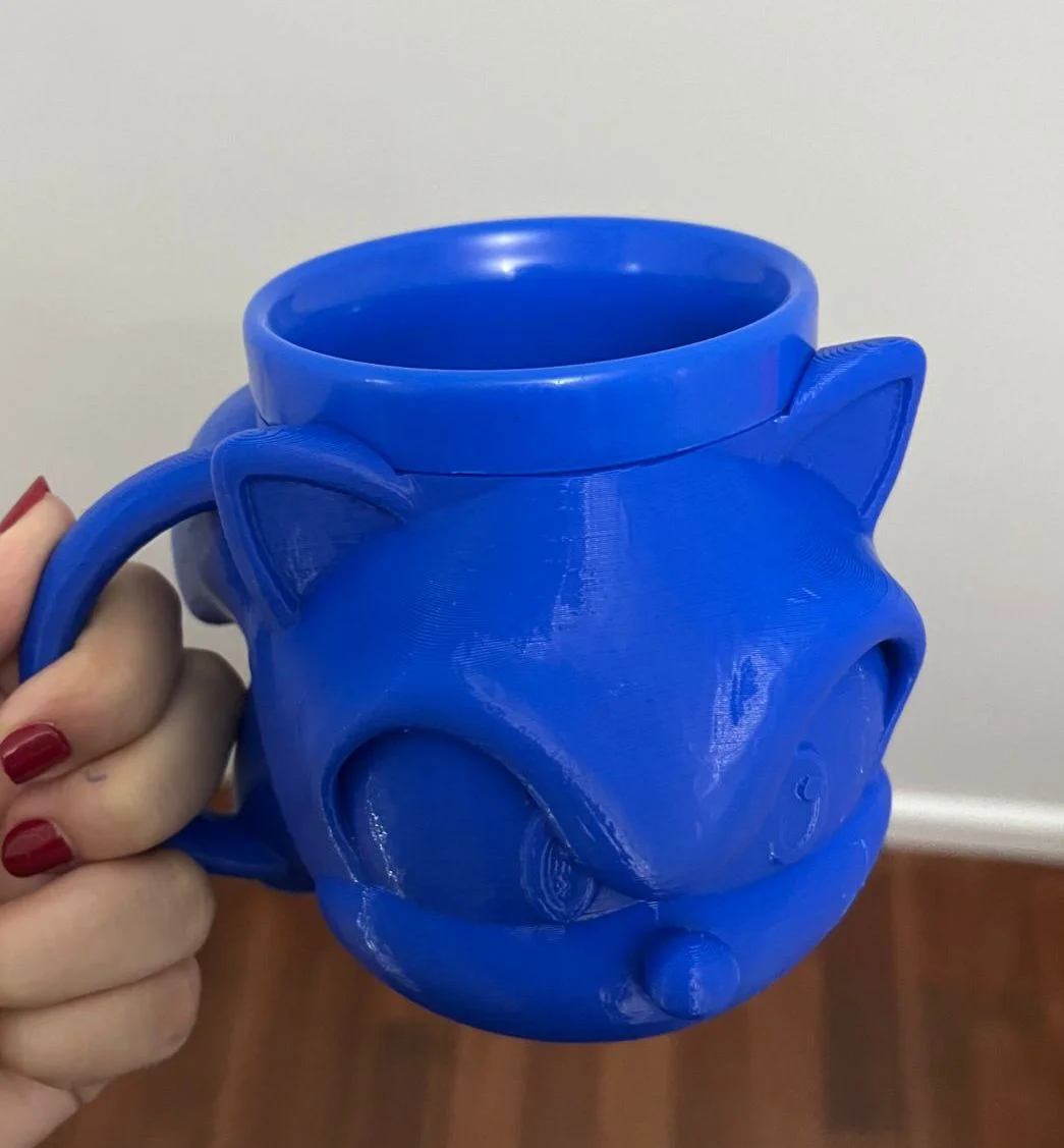 ROSA OSCURO ALTA TAZA interior de taza para impresión 3d con borde polimero AT