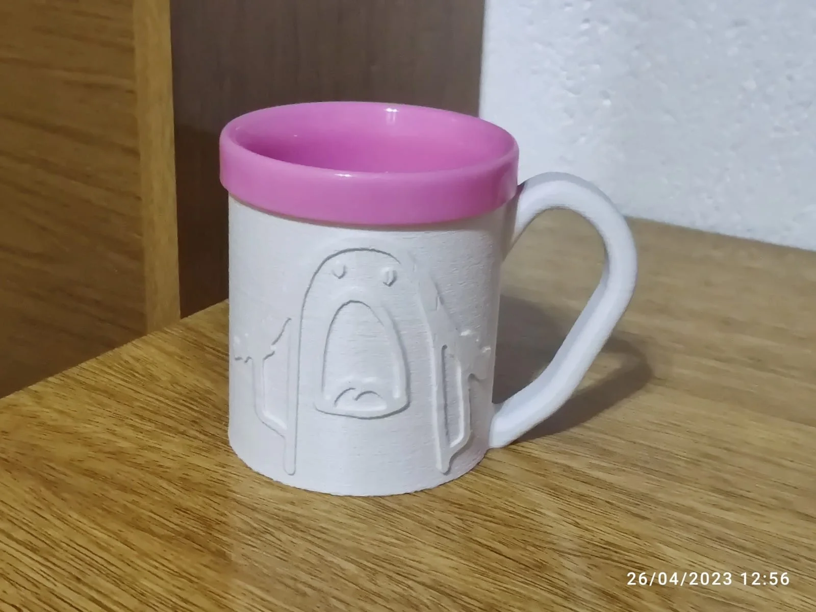 ROSA OSCURO ALTA TAZA interior de taza para impresión 3d con borde polimero AT