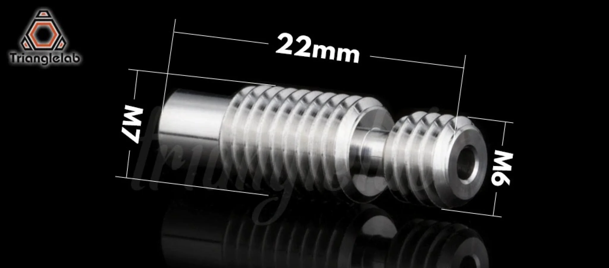 BARREL HOTEND TRIANGLELAB V6 GRADO5 TITANIO 1.75 M7 ALL METAL COD 2115 C9