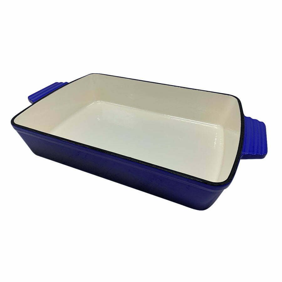 Asadera de hierro esmaltado azul degradado 30 cm CCN062