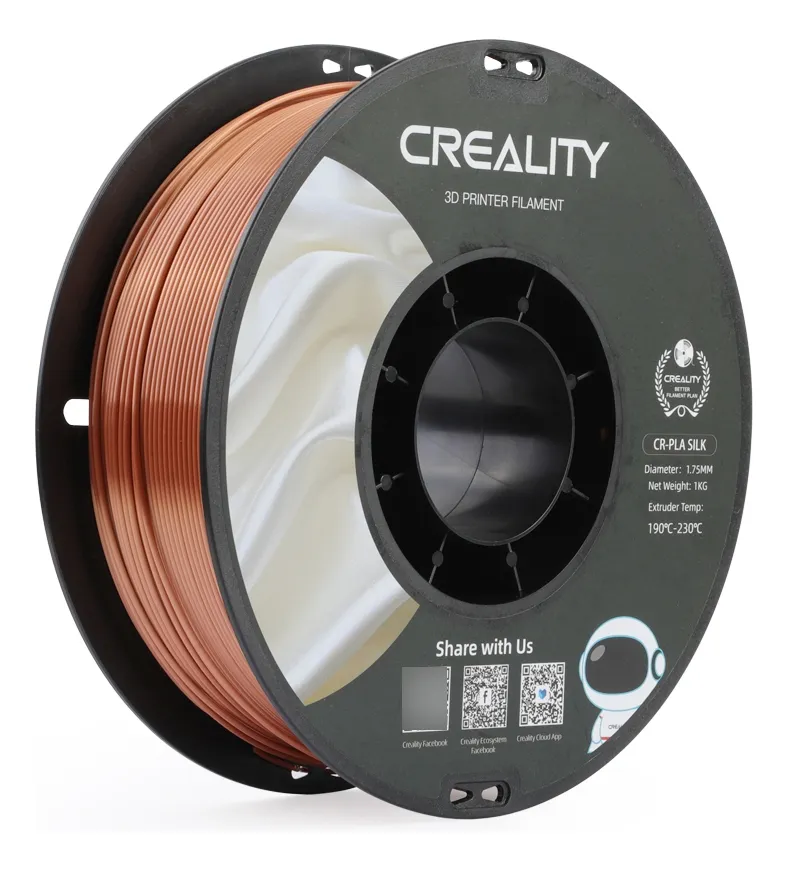 COBRE CR-Silk Copper 1.75 1KG CREALITY Filamento 3D 1.75 1KG 3301120002