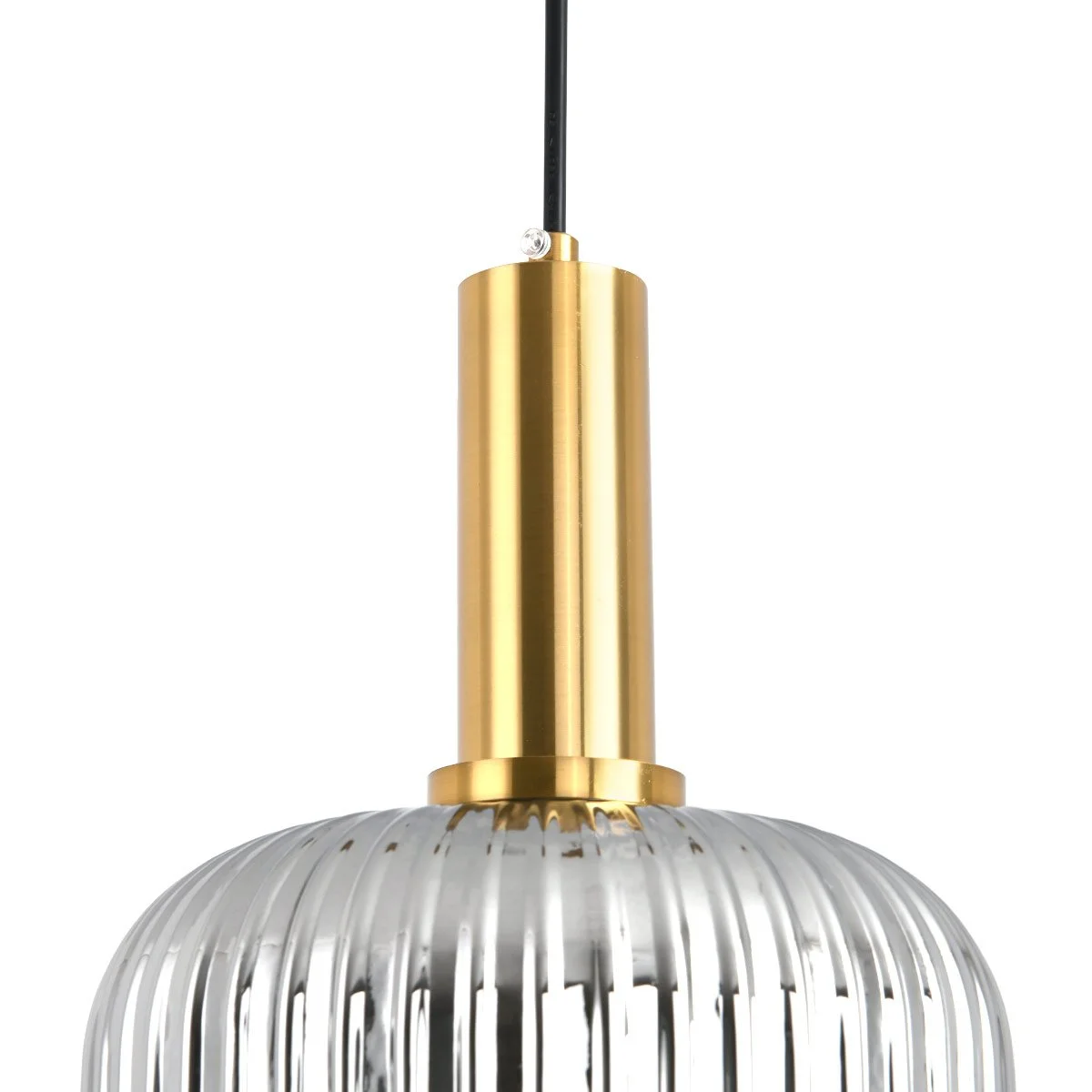 Luminaria Lampara aplique colgante oval 25 cm smoke