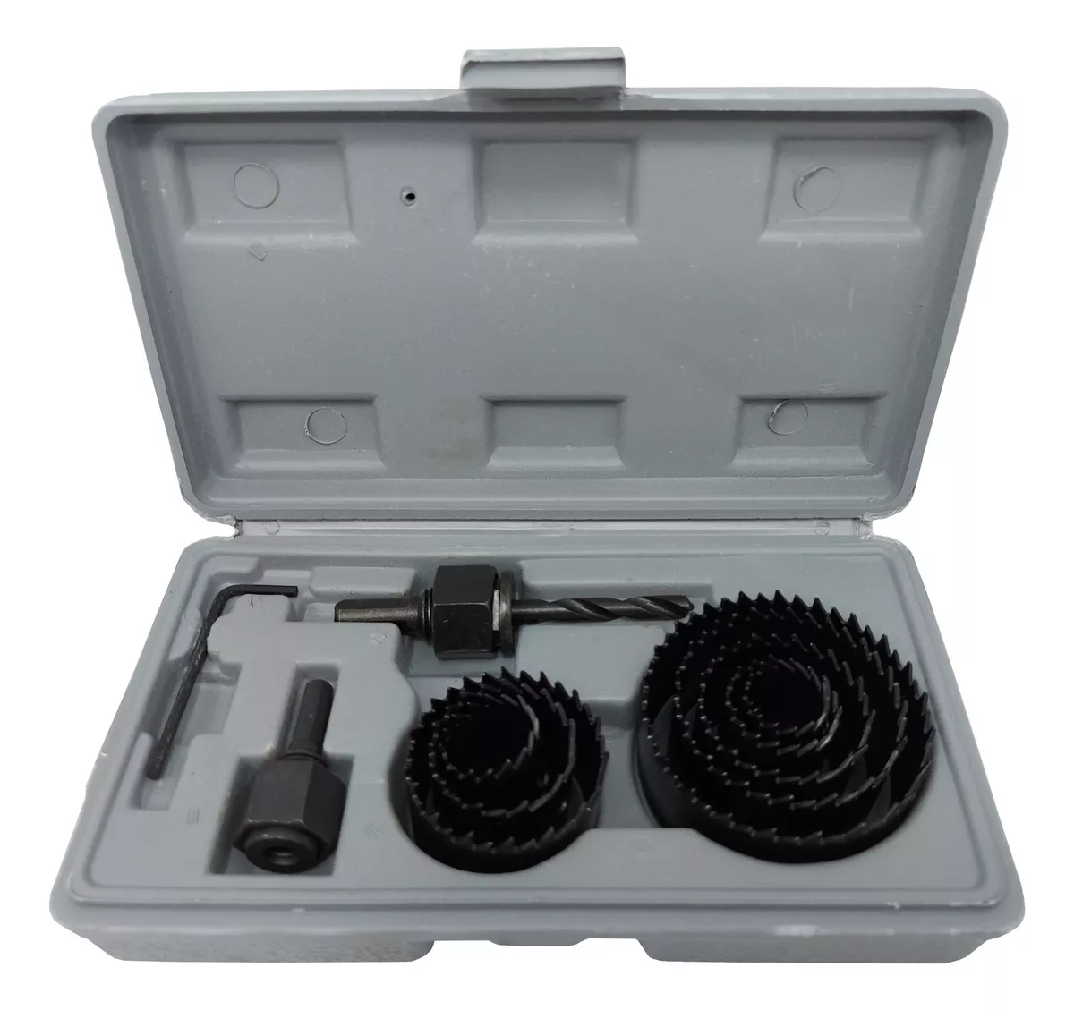Juego brocas Mechas Sierras Copas X 11 P Madera Yeso con Estuche Barovo