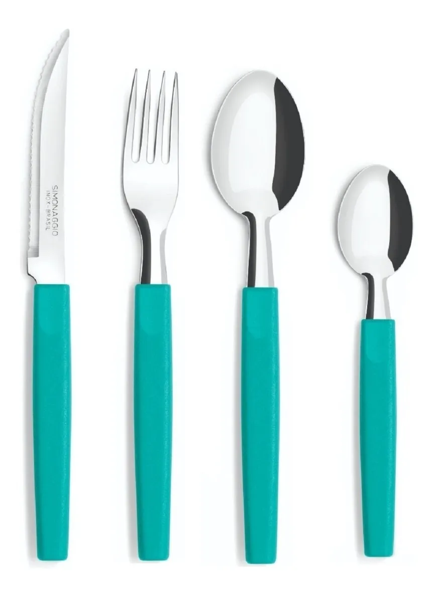 Set de 24 cubiertos Belize en frasco plástico - surtidos SIMONAGGIO CPPA-40/25S
