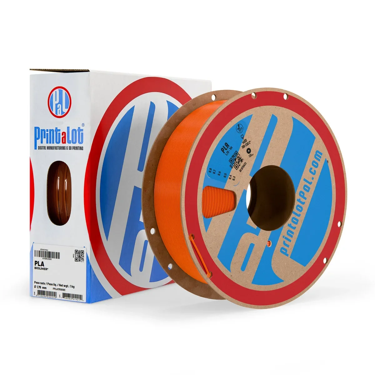 NARANJA PLA PrintaLot x1KG Filamento 3D DIAMETRO 1,75mm