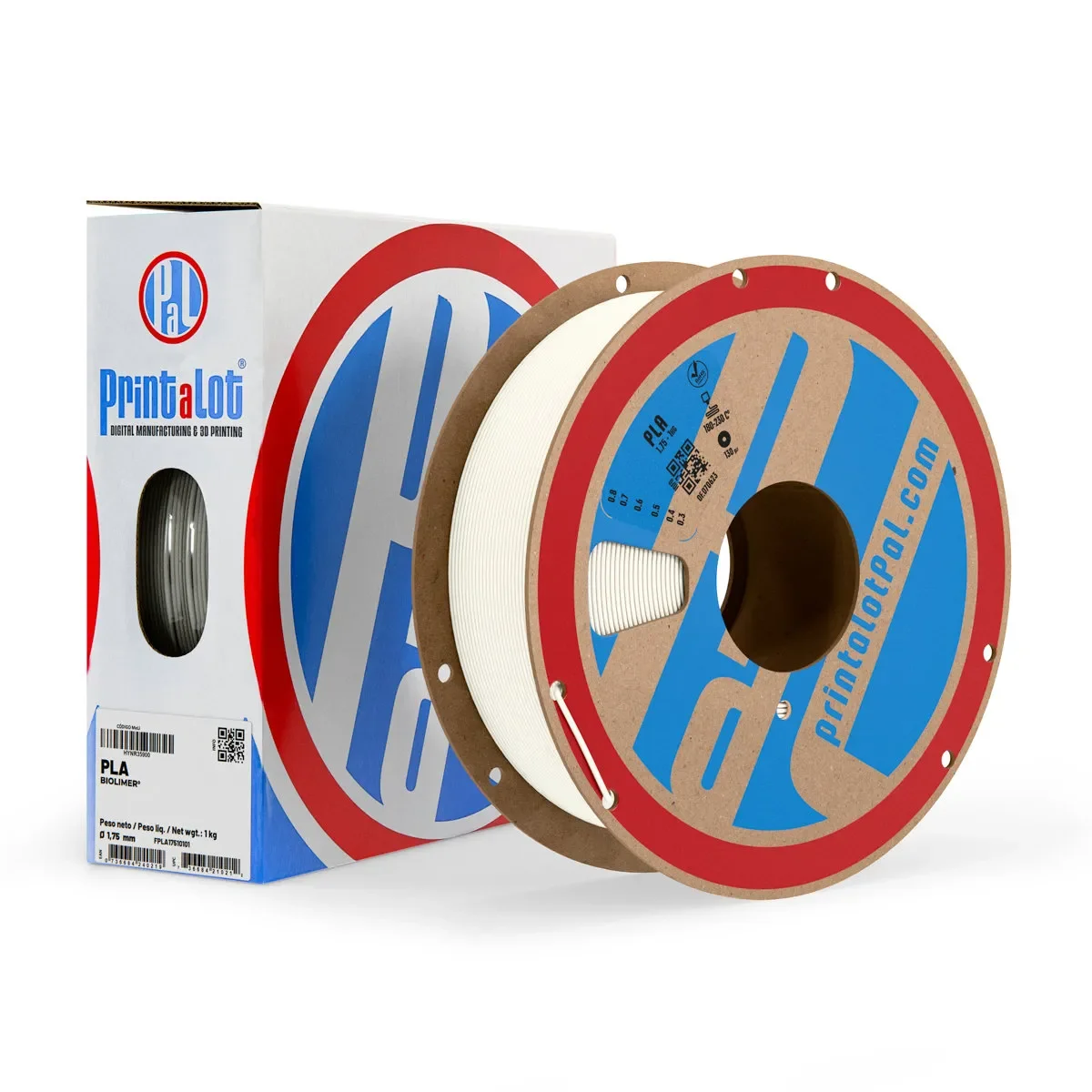 BLANCO CALIDO PLA PrintaLot x1KG Filamento 3D DIAMETRO 1,75mm