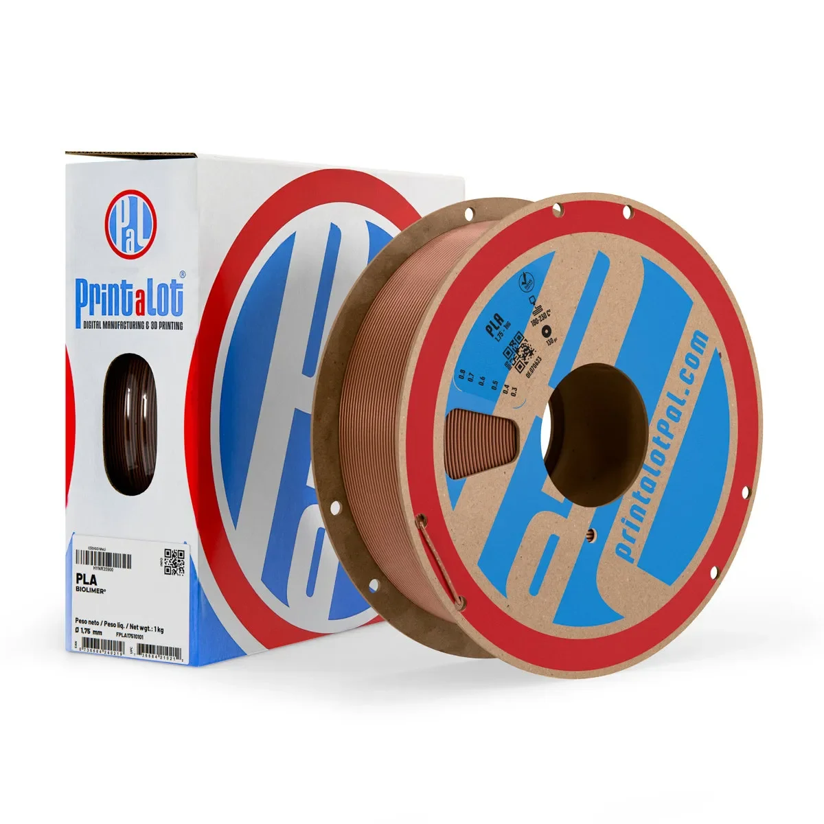 COBRE METALIZADO PLA PrintaLot x1KG Filamento 3D DIAMETRO 1,75mm