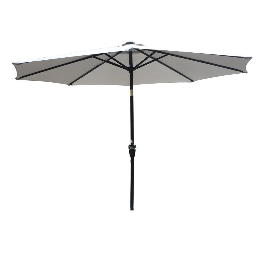 Sombrilla solar gris con luz interna KUSHIRO FSSI-0001