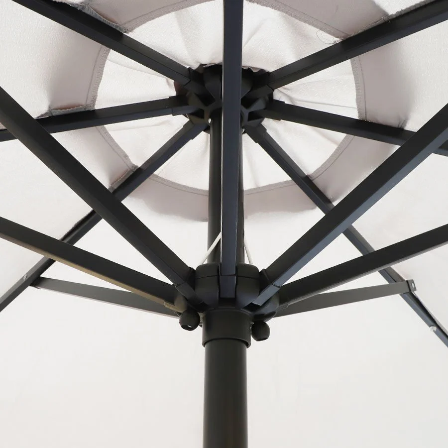 Sombrilla solar gris con luz interna KUSHIRO FSSI-0001