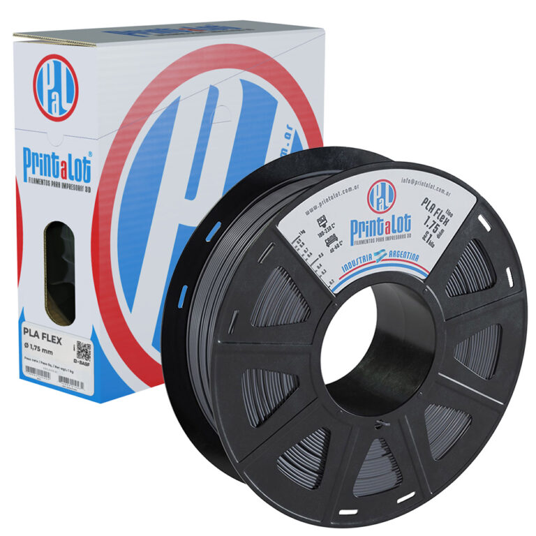 FLEXIBLE GRIS PLAFLEX PrintaLot x1KG Filamento 3D DIAMETRO 1,75mm