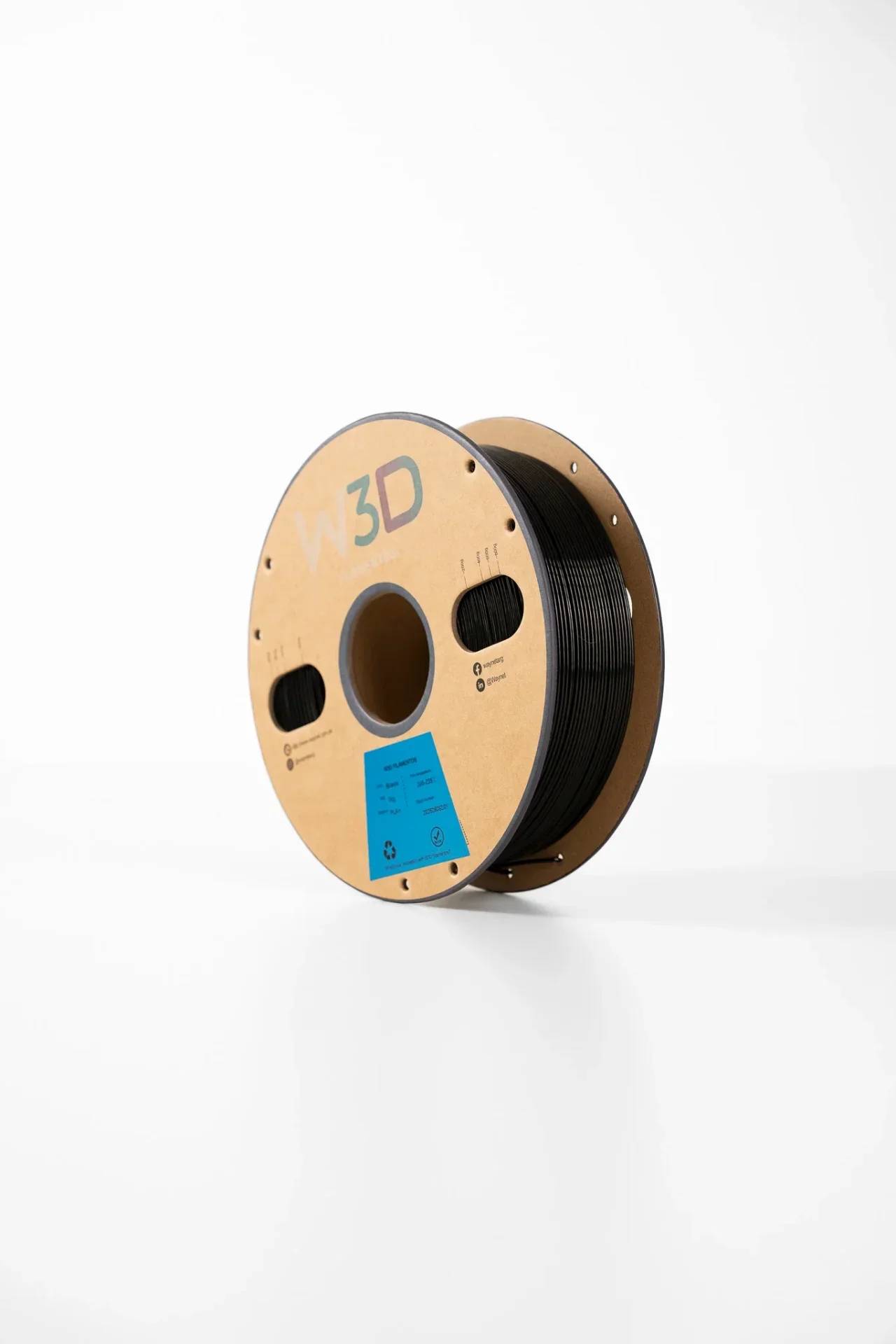 NEGRO (Black) TPU W3D FILAMENTO 3D 1.75MM 1KG 0106001