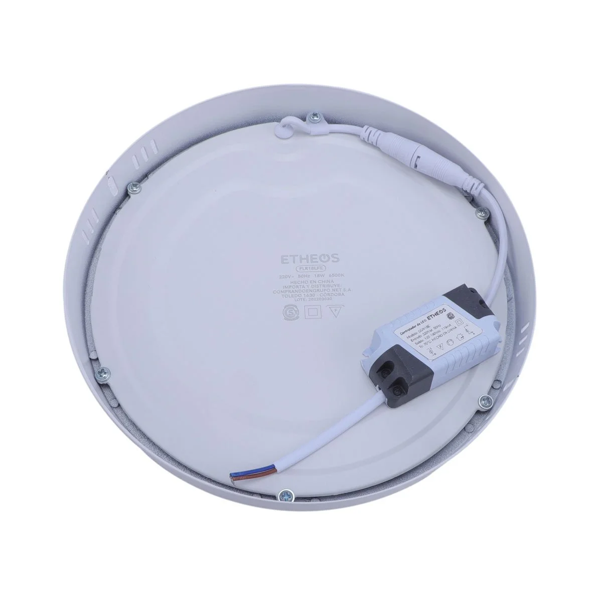 Plafón LED redondo 18 W - Frío