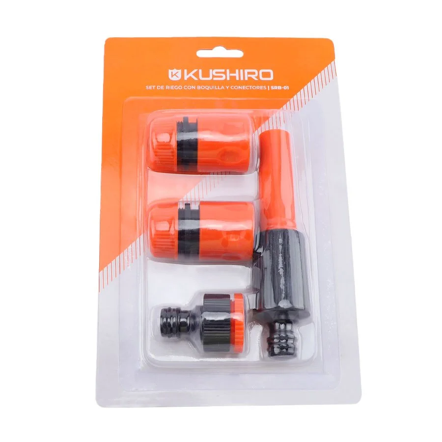 Set de riego con boquilla y conectores KUSHIRO SRB-01