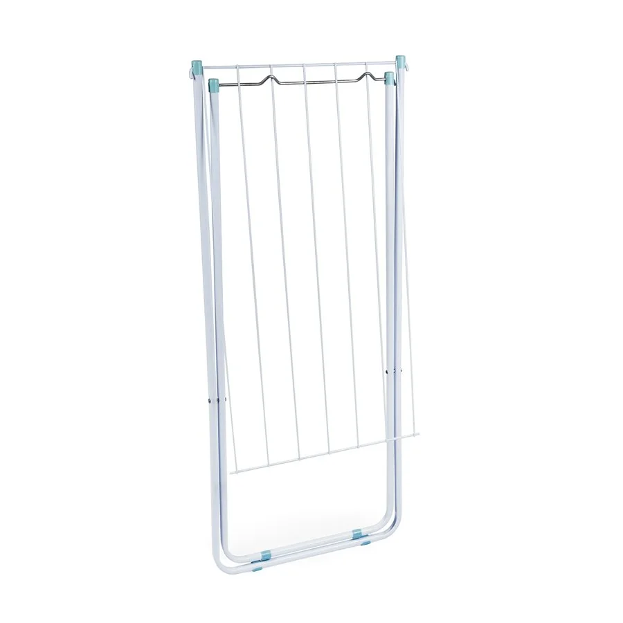 Tender de ropa, Tendedero, plegable de acero, sin alas, color blanco  MOR 006104