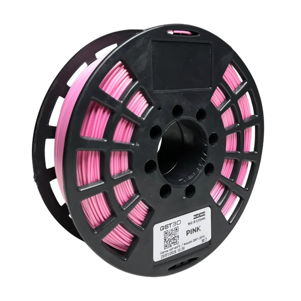 SILK ROSA Pink GST CON CAJA PLA Filamento 3D 1.75 1KG