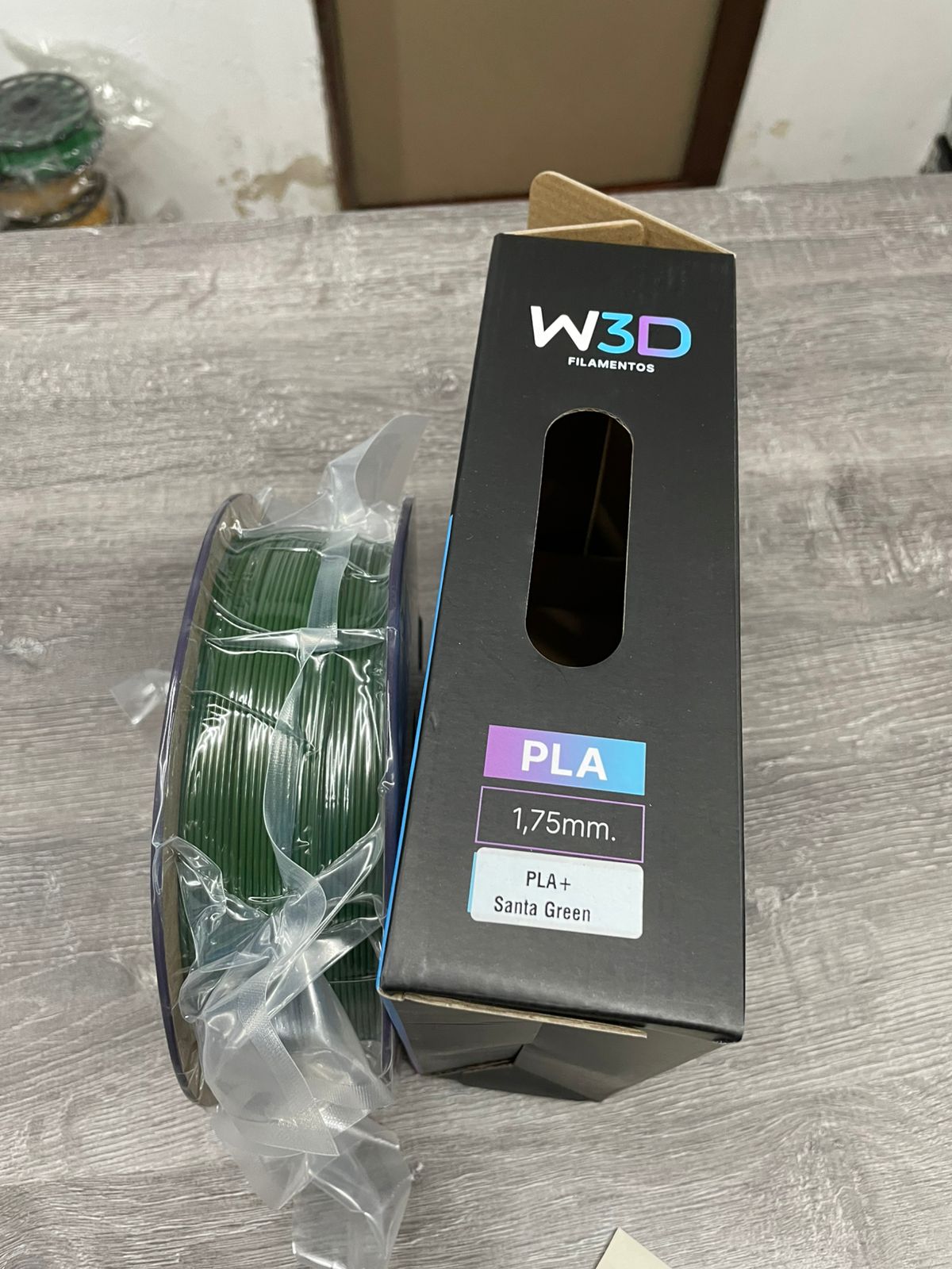 VERDE SANTA (Santa Green) PLA W3D FILAMENTO 3D 1.75MM 1KG 1231321234563
