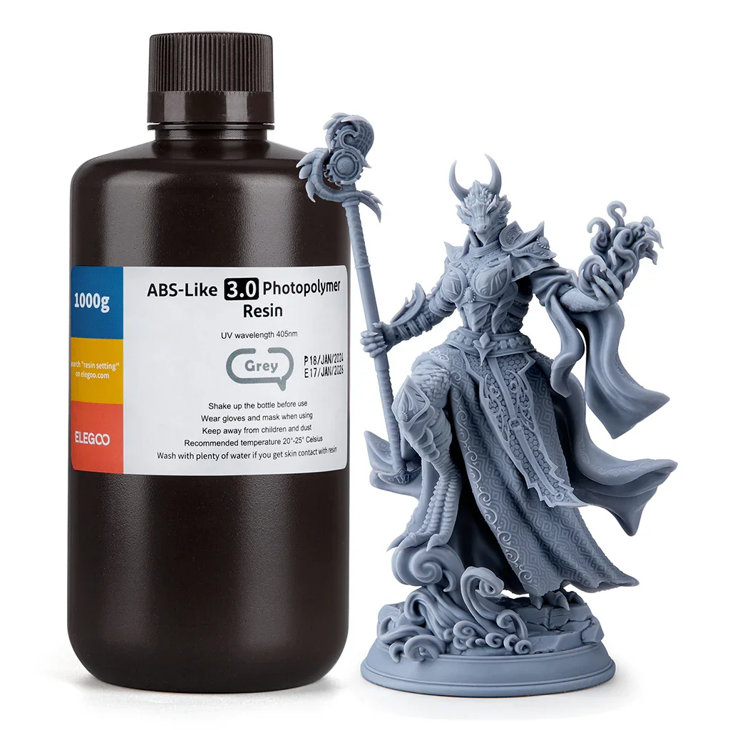 GRIS ESTANDAR V2.1 RESINA ELEGOO 1kg 50.103.0061