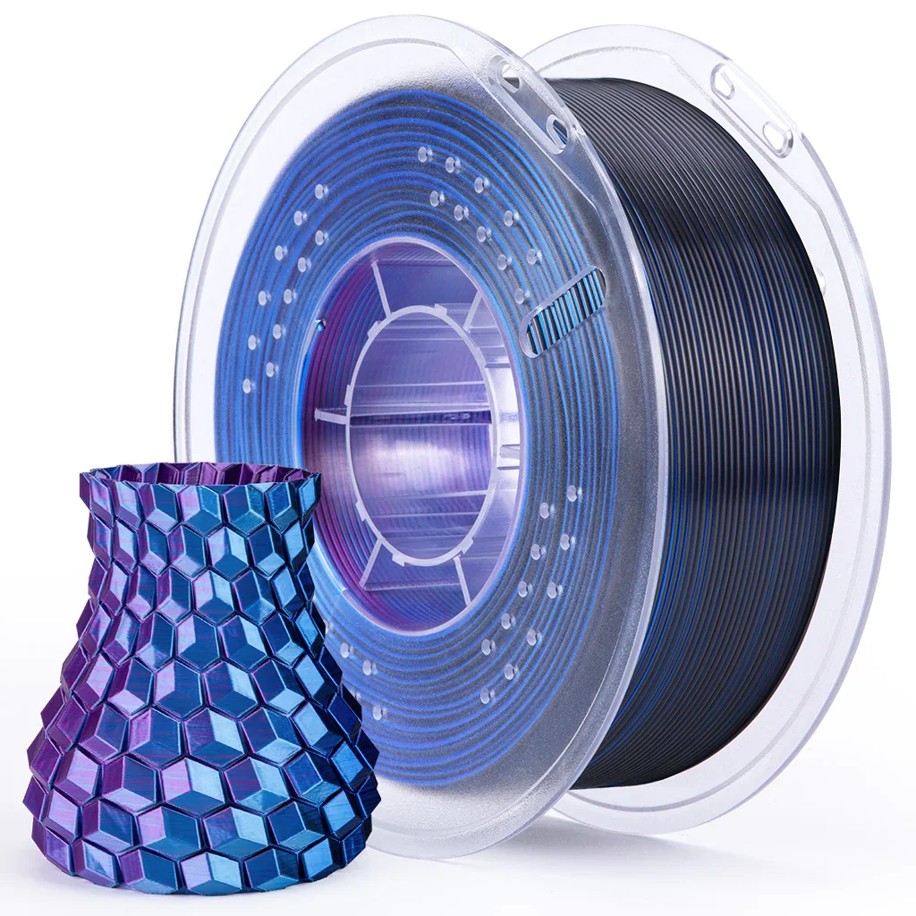 AZUL VIOLETA NEGRO SILK PLA Elegoo Filamento  -1.75mm-1KG 50.203.0336